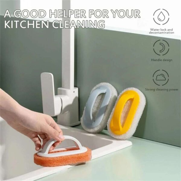 Sponge Cleaning Cloth Kitchen Brush, Effective Decontamination Tool for Kitchen Hygiene