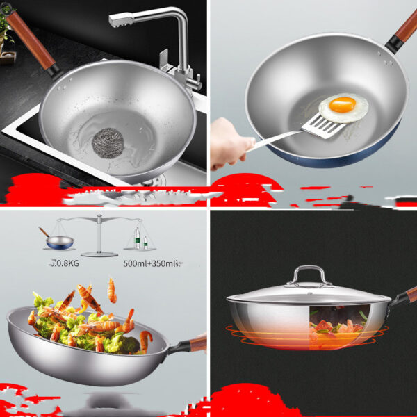 32CM Titanium Non-Stick Cooking Pot, Durable Non-Stick Cooking Pot for Even Heating, Premium Titanium Cooking Pot for Home Chefs