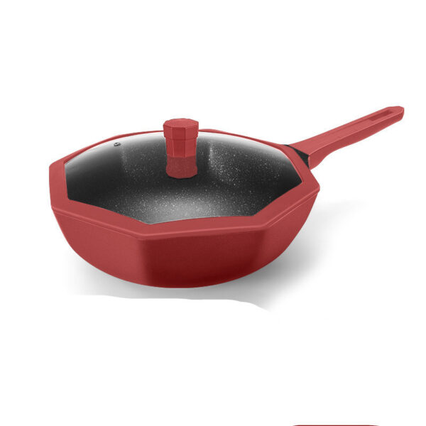 Non-Stick Star Anise Wok with German Quality, Less Smoke Non-Stick Cooking Pan, Durable Star Anise Wok for Healthy Cooking