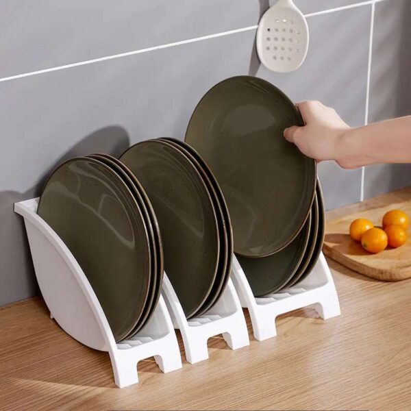 Multifunctional Kitchen Tableware Rack, Versatile Storage Solution for Plates and Utensils, Space-Saving Kitchen Organizer