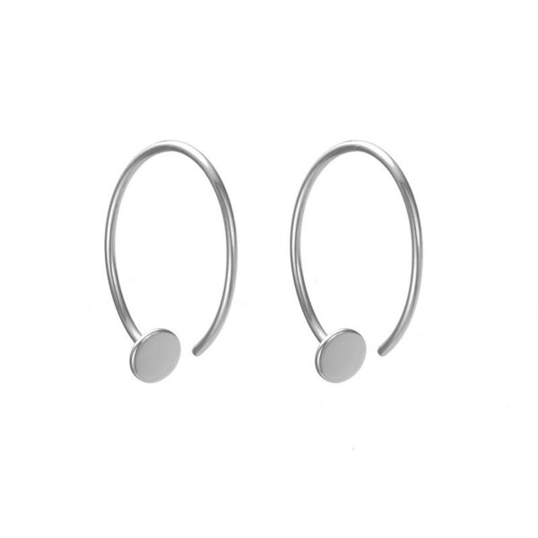 Elegant Simple Gold Plated Hoop Earrings for Daily Wear, Classic Fashion Gold Plated Hoop Earrings, Stylish Simple Gold Plated Hoop Earrings