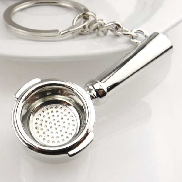 Metal Pan Spoon Keychain, Kitchen Accessory Charm, Practical and Stylish Key Holder