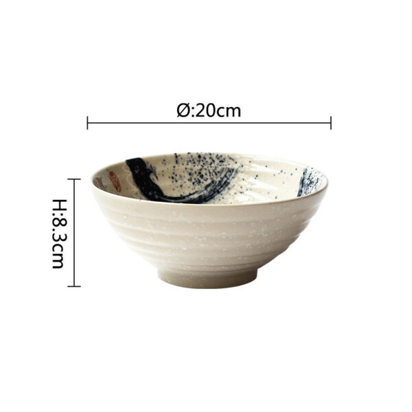 Vintage-Inspired Ceramic Soup Bowl, Retro Design Tableware Bowl with Hat and Trumpet Shape, Unique and Stylish Soup Bowl for Dining