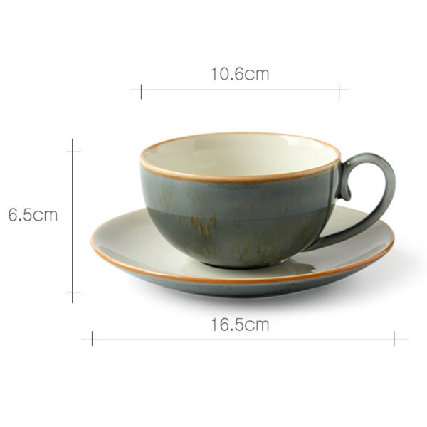 Household European-style Simple Ceramic Tableware, Elegant and Minimalistic European-style Ceramic Tableware for Everyday Use