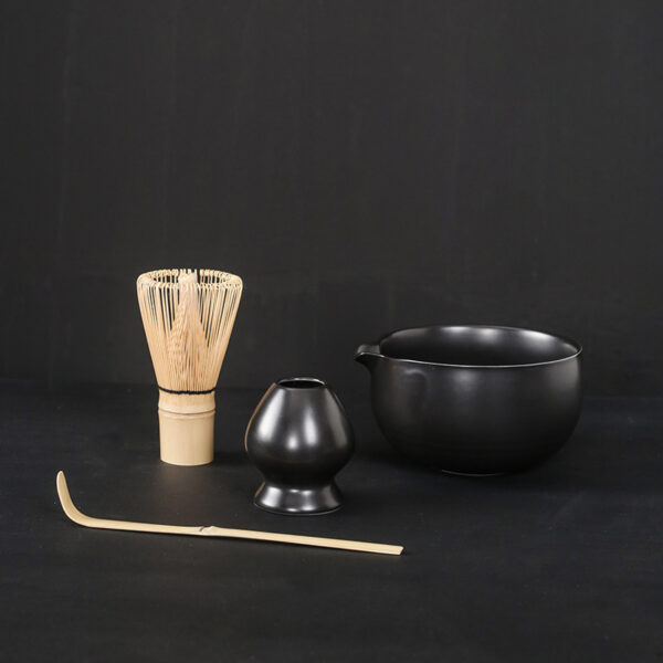 Japanese Matcha Tea Set, Pouring Ceramic Bowl with Cups, Traditional Matcha Ceremony Drinkware