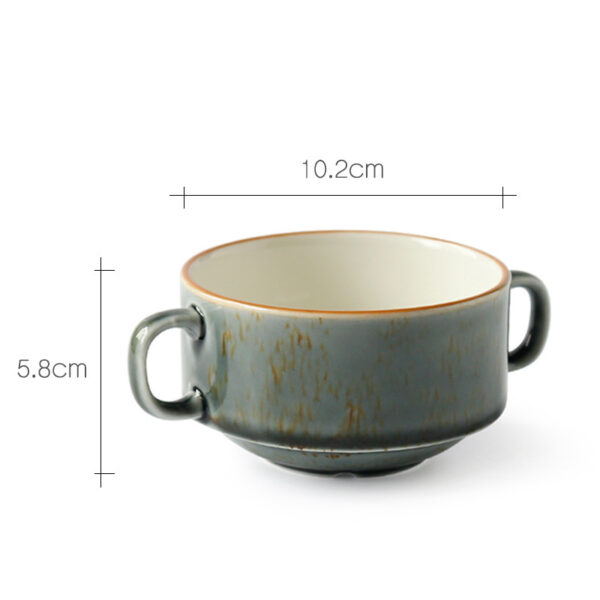 Household European-style Simple Ceramic Tableware, Elegant and Minimalistic European-style Ceramic Tableware for Everyday Use