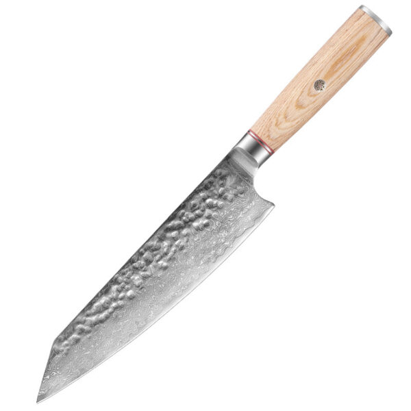 Damascus Steel Handcrafted Kitchen Knife, Premium Chef Knife for Professional Cooking, Durable and Sharp Kitchen Tool