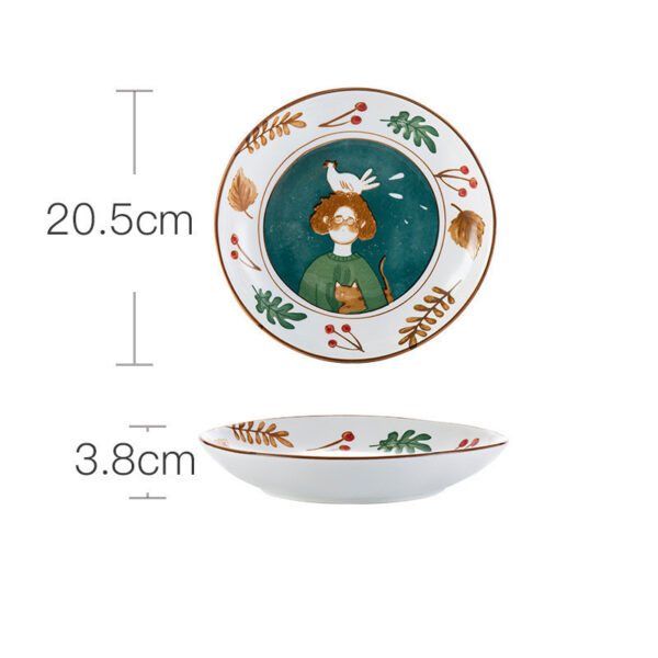 Ceramic Tableware Set Household Ceramic Bowl, Noodle And Dish Combination, Complete Ceramic Tableware Set for Home Dining, Stylish and Functional Bowl and Dish Collection