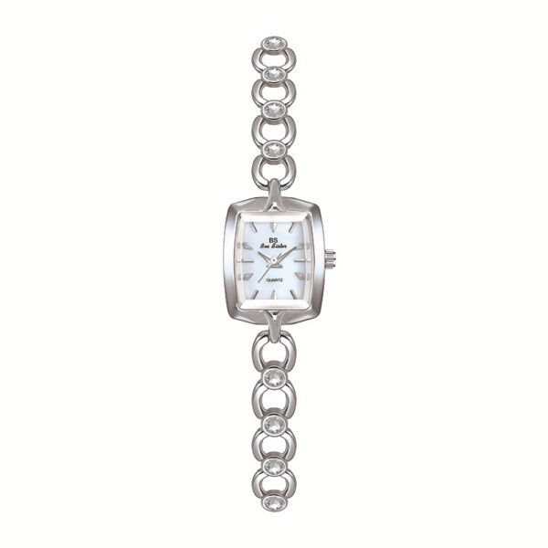 Fashion Quartz Watch with Diamond Bracelet, Elegant Quartz Watch with Diamond Accents for Women, Stylish Fashion Quartz Watch with Diamond Bracelet